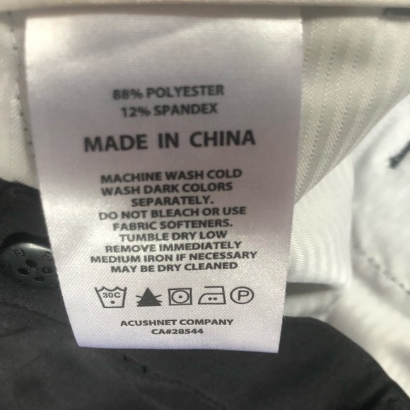 FJ FootJoy Black Flat Front 24201 Golf Shorts Quick Dry 36” Inseam 9.5” Dressy - Picture 8 of 8